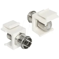 DELOCK 86302 - Keystone Modul IEC Buchse > F Buchse