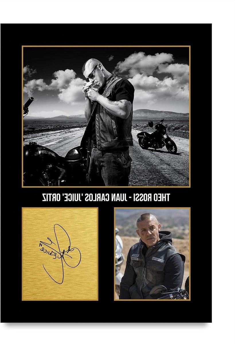Theo Rossi Foto Gesigneerde Print A4 Formaat