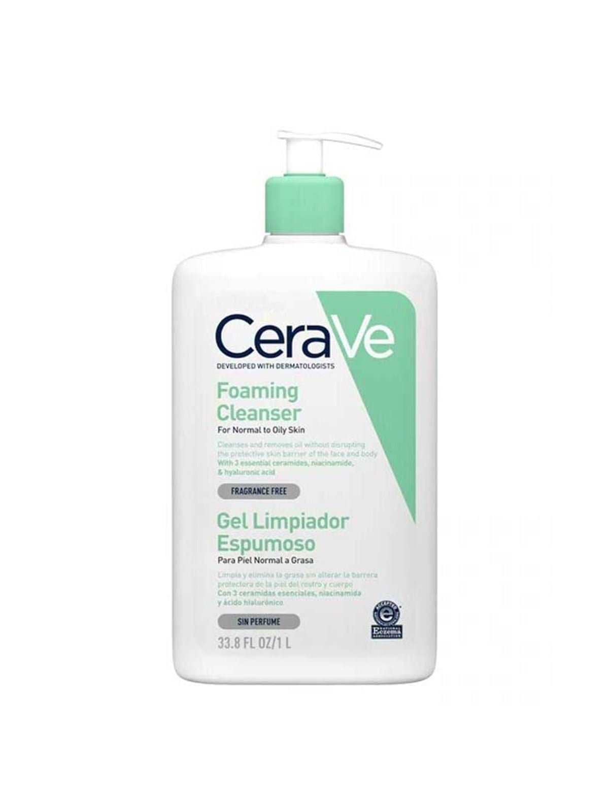 CeraVe Foaming Cleanser 1000ml - Normal to Oily Skin