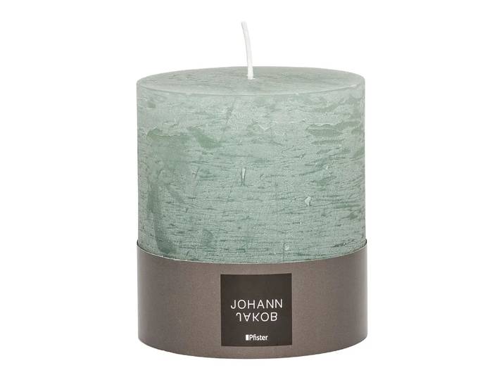 Zylinderkerze Adagio, Johann Jakob, jade, Wachs