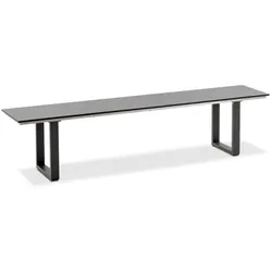 Niehoff Nemo Bank 160cm, Aluminium anthrazit, HPL Granit-Design
