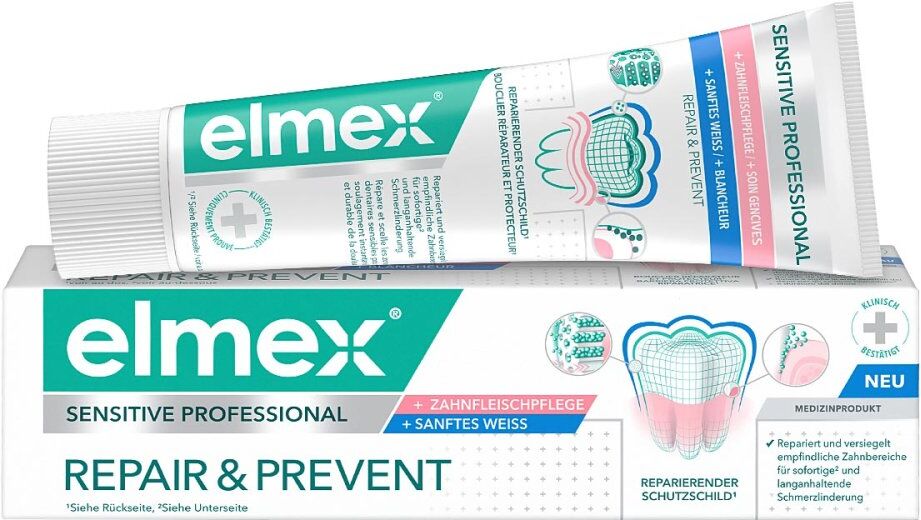 Elmex Sensitive Professional Repair & Prevent + Sanftes Weiß Zah