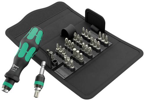 Wera Kraftform Kompakt 70 Universal 05057113001 Bit-Set 32teilig Kreuzschlitz Phillips, Kreuzschlitz Pozidriv, TORX BO