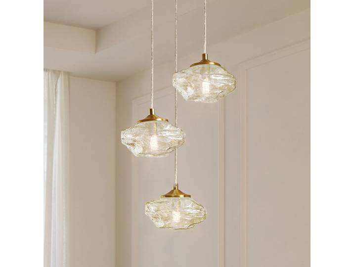 Piatra Cluster Suspension Cognac/Laiton - Lindby - Salon / séjour - Moderne - Verre - Multi-ampoules