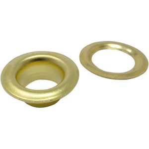 Micron-America Ösen für Ösenpresse TEP-1 und TEP-3, Ø 3,6mm, Länge 5,0 mm, mit Scheiben, 100 Stück