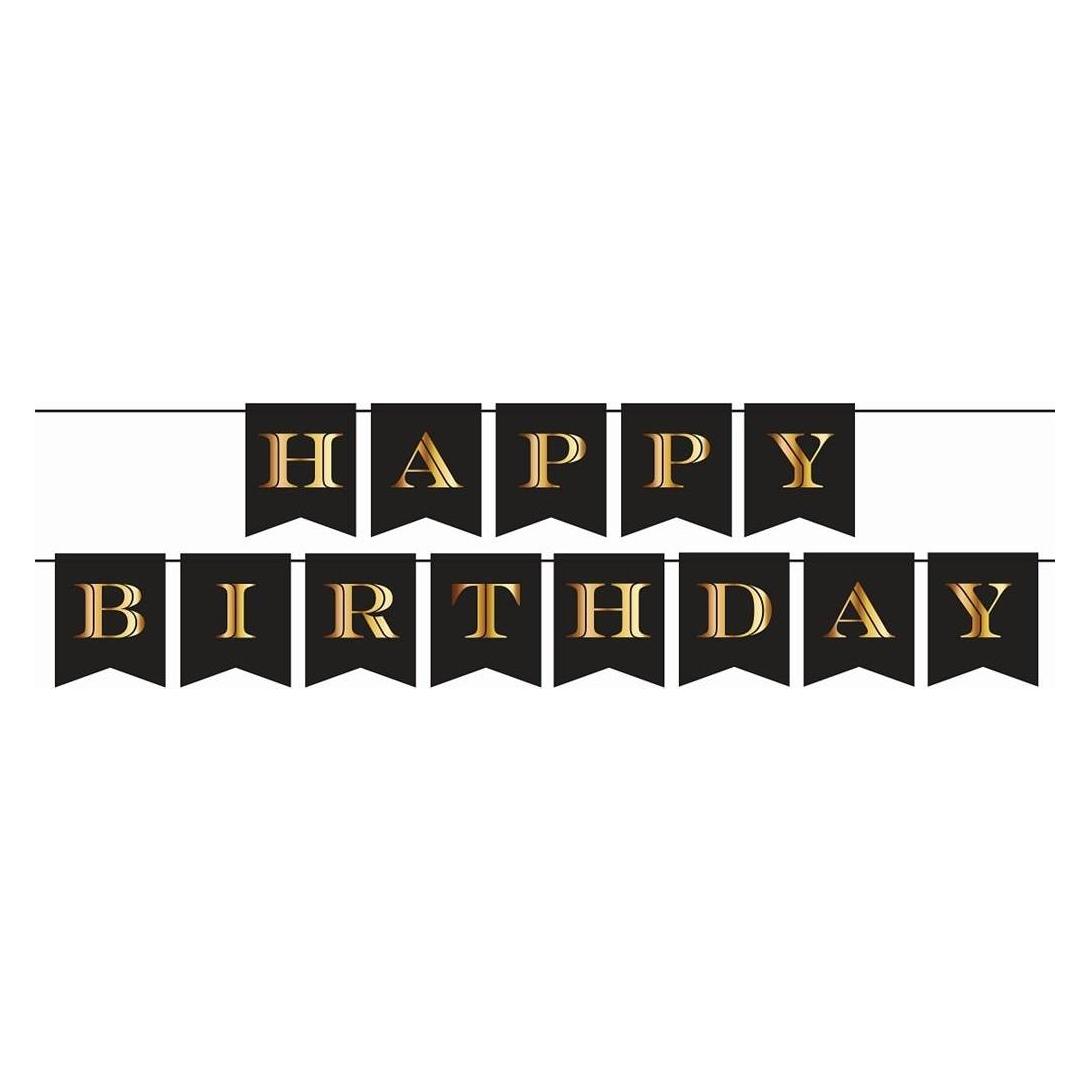GoDan Papiergirlande "Happy Birthday", 250 cm (1 Stk.) (509783)