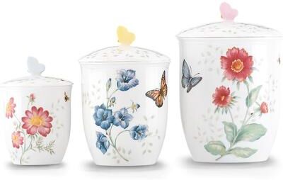 Lenox Butterfly Meadow 3-Piece Canister Set Multi