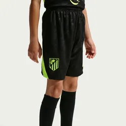 NIKE Atlético Madrid Stadium Dri-FIT Auswärtsshorts Kinder 010 - black/volt/volt M (137-147 cm)