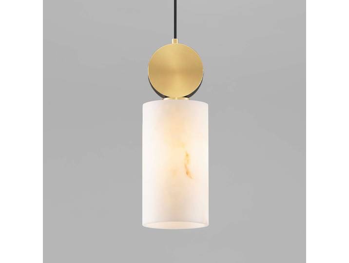 Pendelleuchte Maru Ø 12cm Gold/Gold Kabel ABS, Fassung ABS, Baldachin Aluminium, Gehäuse Leuchte Aluminium Glühlampe E27