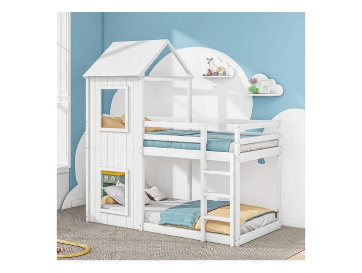 LuxusKollektion Etagenbett Kinder Etagenbett Hausbett 90x200cm (1-St)