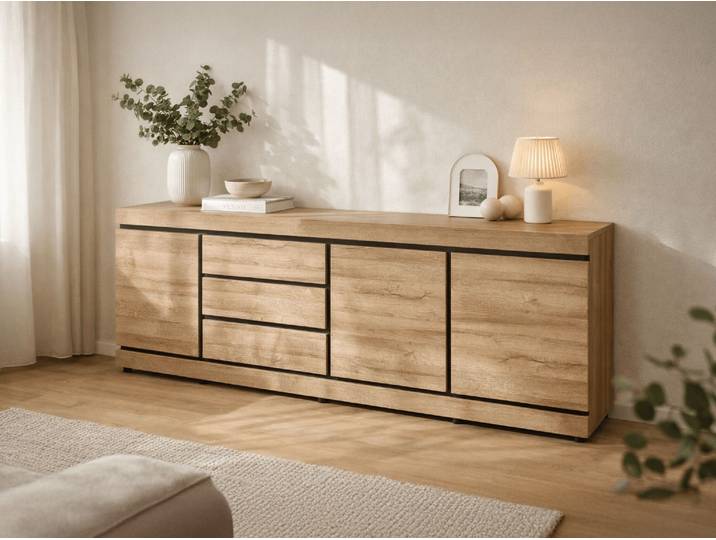 Buffet/bahut MARNOIX 3 portes 3 tiroirs chêne français