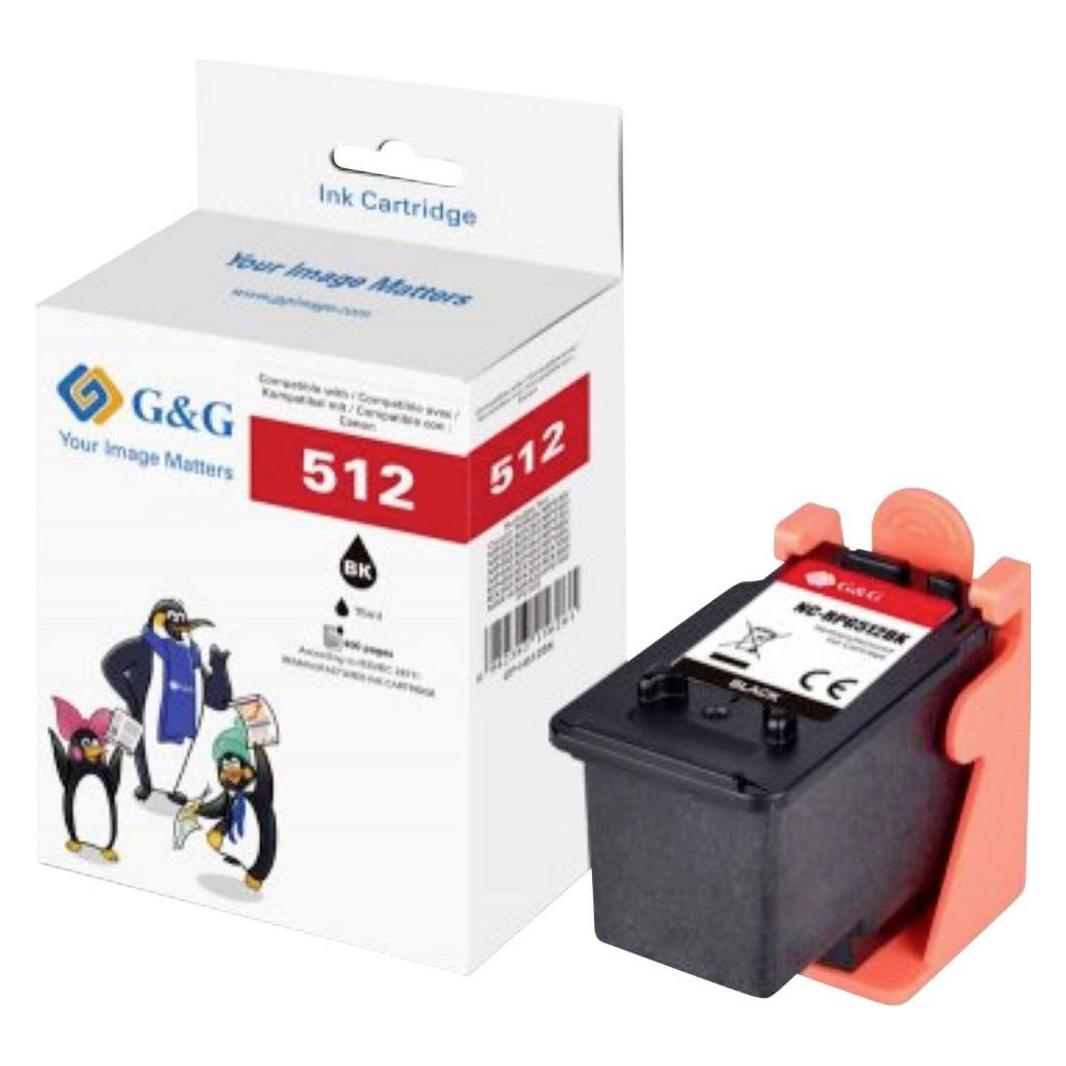 G&G Image Druckerpatrone kompatibel mit Canon PG-512 (BK) (14687)