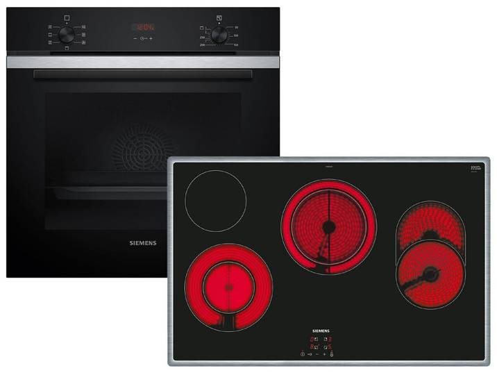 SIEMENS Backofen-Set, mit Teleskopauszug nachrüstbar