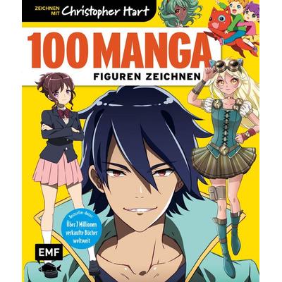 100 Manga-Figuren zeichnen, Taschenbuch von Christopher Hart, Edition Michael Fischer / EMF Verlag, 978-3-7459-1808-3