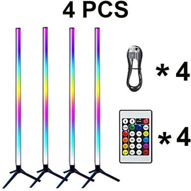Uplift Picks LumiArc 105CM Smart RGB LED Floor Lamp 4 Pcs