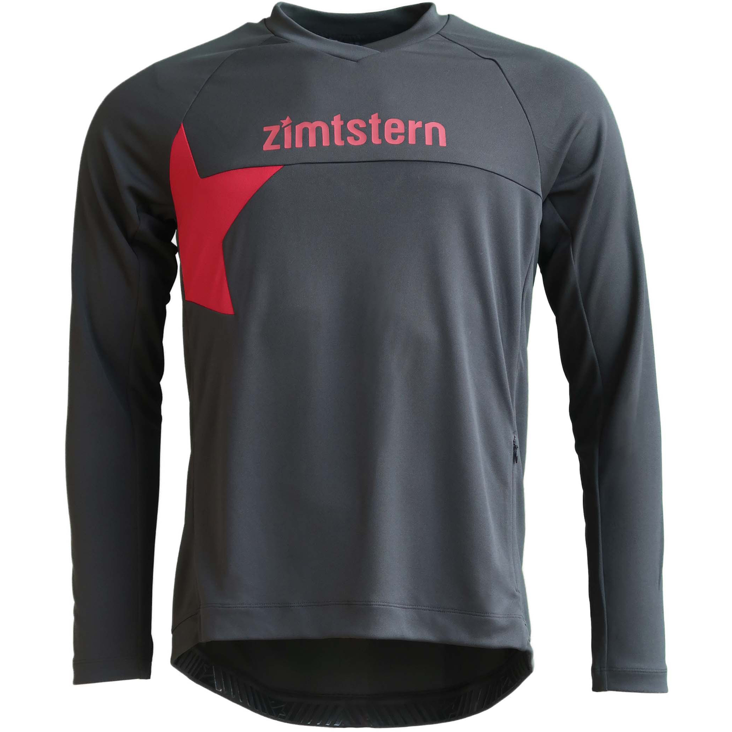 Zimtstern Bulletz LS Trikot Herren Radtrikots grau Größe S Mountainbike Widerstandsfähig