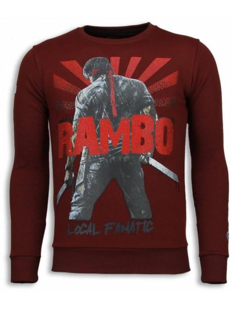 Local Fanatic Rambo rhinestone sweater
