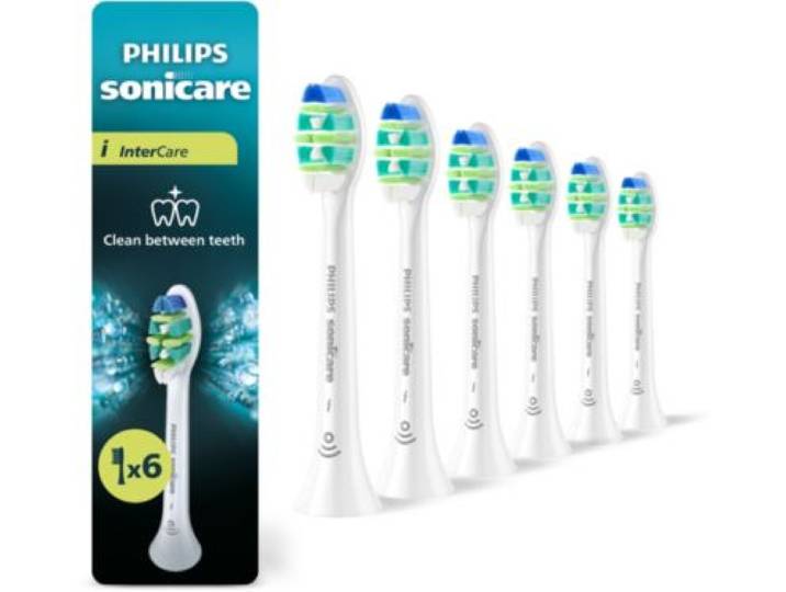 Philips - Brossette Dentaire Sonicare Lot De 6 Intercare Blanc
