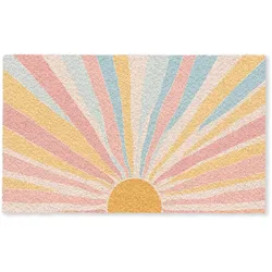 FUSSMATTE Illustration - Sonne - Pastellfarben Sauberlaufmatte 150x90 cm