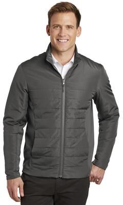 Port Authority J902 Collective Insulated Jacket in Graphite Grey size Medium   Polyester