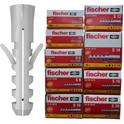 Fischer Dübel S Spreizdübel Universaldübel - S4 S5 S6 S8 S10 S12 S14 S16 S20