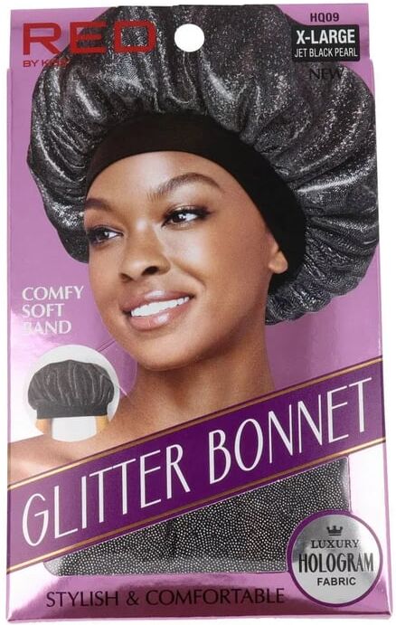Kiss Glitter Bonnet XL Jet Black Pearl