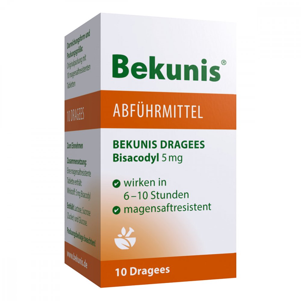 Hansa Naturheilmittel GmbH Bekunis Dragees Bisacodyl 5mg 08892506