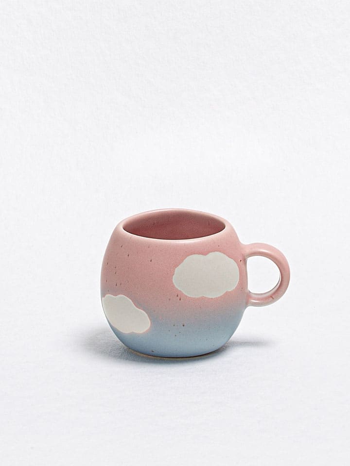 Egg Back Home Espressotasse ''Cloud Sunset'' in Rosa/ Hellblau - 90 ml - onesize