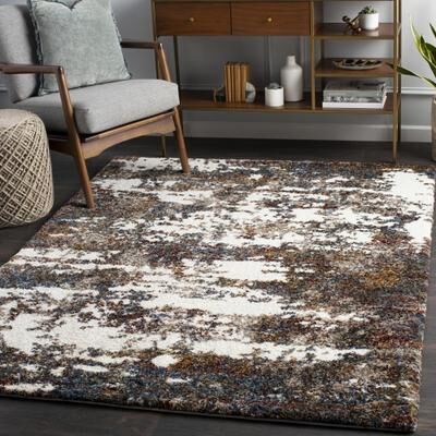 Livabliss Artistic Weavers Tiago Abstract Watercolor Modern Shag Area Rug