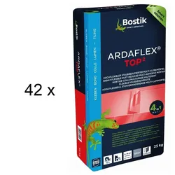 42 x Bostik Ardaflex Top2 Flex Fliesenkleber-Dünnbettmörtel 25kg Sack