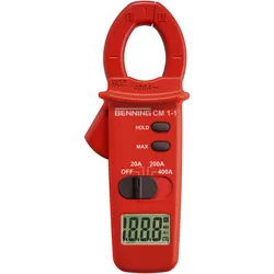 Benning, Multimeter, Stromzange digital CM 1-1 Kali (CAT III 600V, Zangenstrommesser)