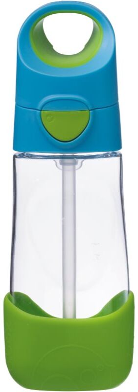 b.box Bottle with Straw Flasche mit Strohhalm Blue Green 1 St.