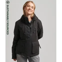 Superdry für Damen. W5011154A Ultimate SD-Wind Mikrofaser Windbreaker Jacke Ultimate Schwarz (S), Lässig, Polyester