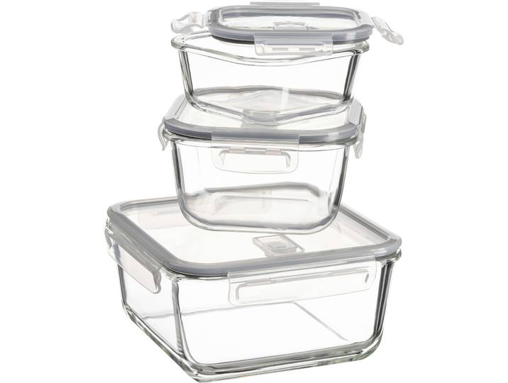 Aufbewahrungsbox Safa Transparent Glas B 19 T 19 cm - Material: Borosilikatglas