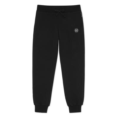 Jogginghose PHILIPP PLEIN "Hexagon", Herren, Gr. 10, weite Kindergrößen, schwarz (02, schwarz), Obermaterial: 95% Baumwolle, 5% Elasthan, Hosen Jogginghose