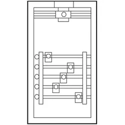 ABN Anschlussgehäuse GAG136N 5x250A Sammelsch. komplett