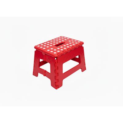 Klapphocker, Klapptritt 22 cm für Kinder faltbar bis 150 kg Rot