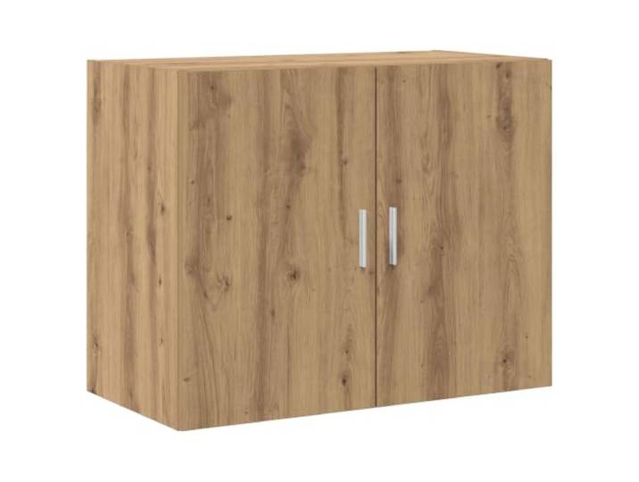 TEKGHUT Wandschrank Artisan-Eiche 80 x 42,5 x 64 cm Holzwerkstoff Umkehrbare Tür, 90°-Schwenktür, Stangengriffe, Holzwerkstoff-Regale, Wandmontage, Innenbereich