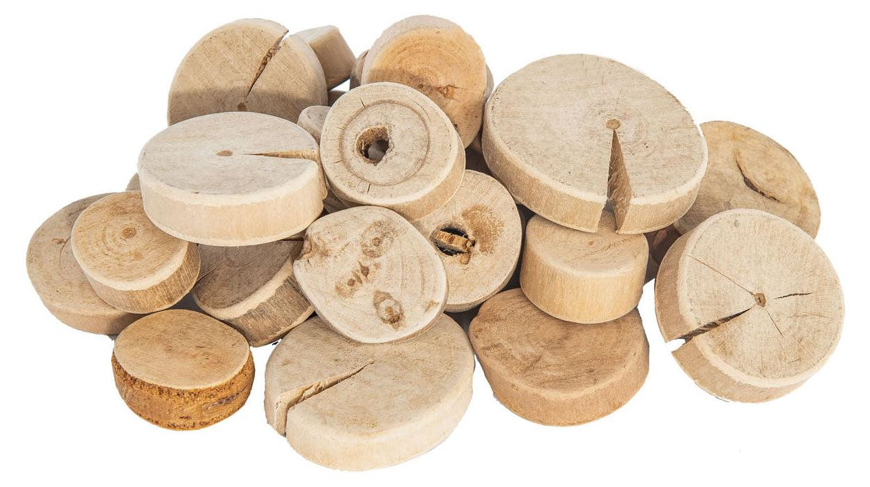 Colorations Houten knutselrondels ronde houten schijven 1 kg
