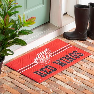 Evergreen 30 in. x 18 in. Embossed Mat, Cross Hatch, Detroit Red Wings