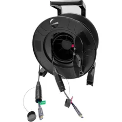 Vivolink 100m OPTIC HDMI 4K Amored (100 m), Videokabel, Schwarz