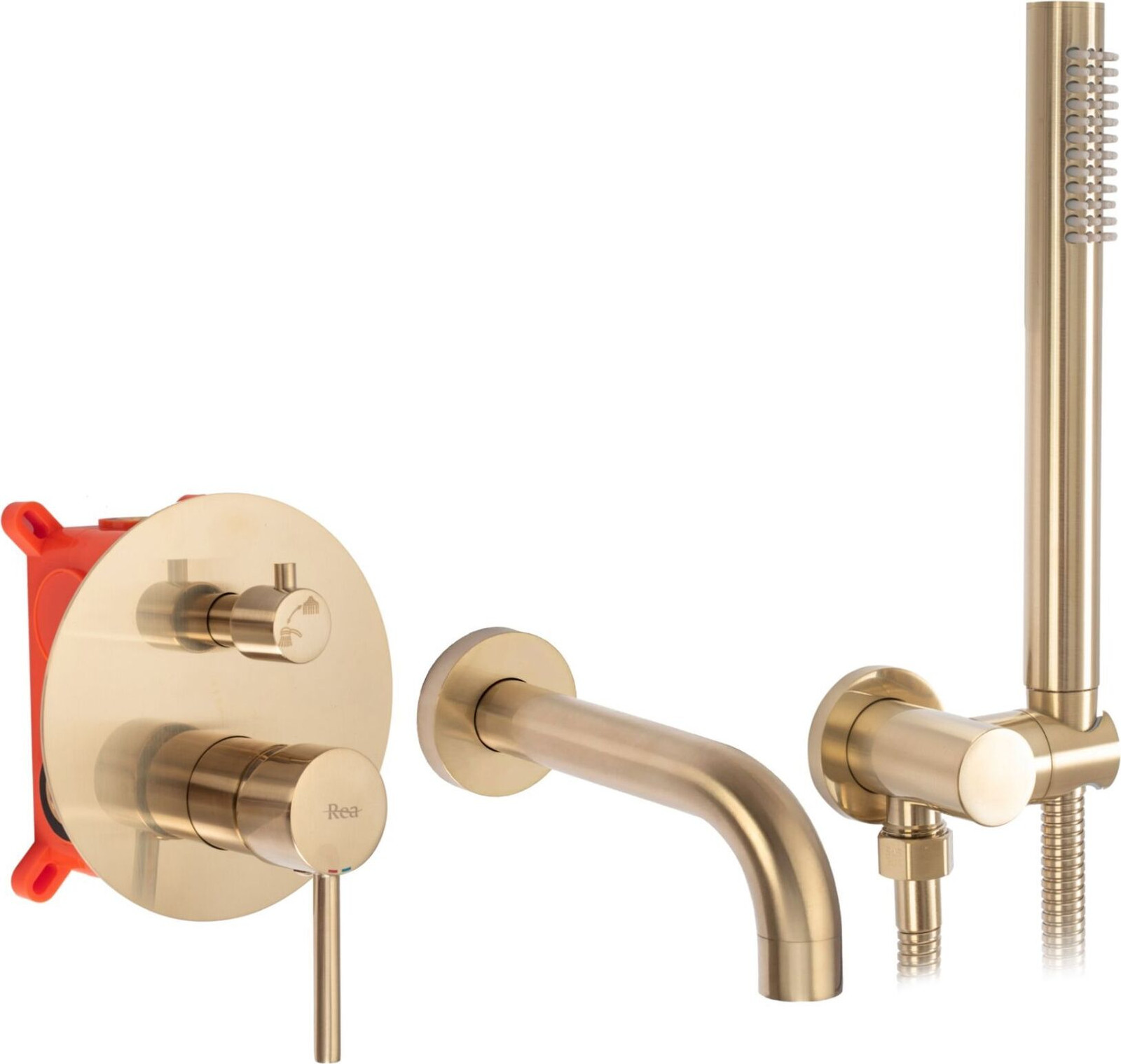 Rea Inbouw Badmengkraan Lungo Gold Brush met Box