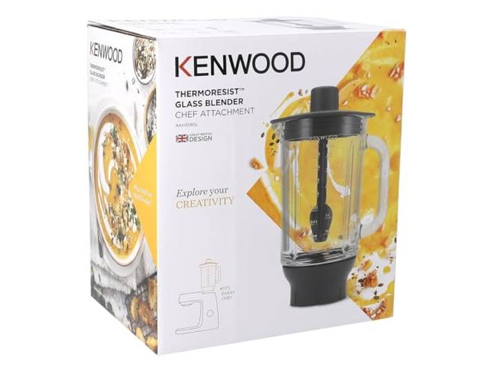 LUTH Premium Profi Parts Mixer-Aufsatz Aus Glas Kah359gl kompatibel mit Kenwood Aw22000005 für Küchenmaschine