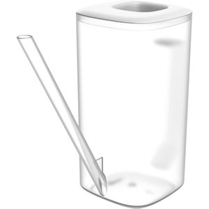 Prosperplast Gießkanne Tubi, transparent / weiß, Kunststoff, 1,6 Liter