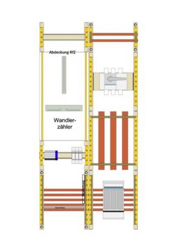 Hager UF32WE10-SE Mess- und Wandlerfeld Inhalt 1St.