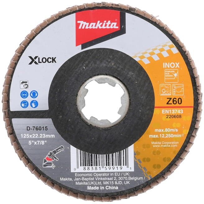Makita Disque abrasif en éventail 125 mm Z60 (D-76015)
