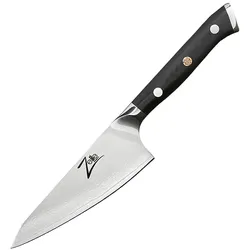 Alpha-Royal Japanese Serie 4,5` Honesuki Messer Damaszener-Stahl Schwarz