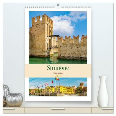 Sirmione - Reiseplaner (hochwertiger Premium Wandkalender 2026 DIN A2 hoch), Kunstdruck in Hochglanz