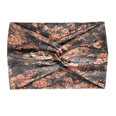 Modisches Damen-Kopftuch mit breiter Krempe, einfarbig, elastisches Gewebe, Kreuz-Haarband, Haar-Accessoires, Yoga, Laufen, Sport, Haarband