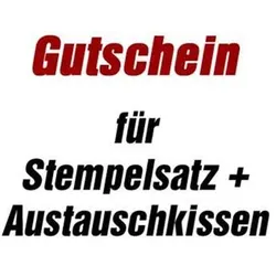 trodat Gutschein für Stempelsatz + Austauschkissen für 5430 ohne Logo